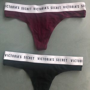 VICTORIAS Secret Thongs, 2 for $10